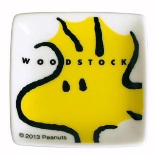 ウッドストック プチ角小皿 (手塩皿) フェイス (ピーナッツ) キッチン用品(MCD)