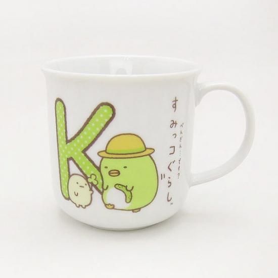すみっコぐらし イニシャルマグ (マグカップ) K (ORSG)(MCD