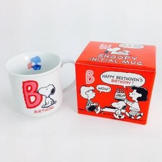 店内セール開催中!50％オフ対象商品! スヌーピー イニシャルマグカップ コップ(B)キッチンSNOOPY