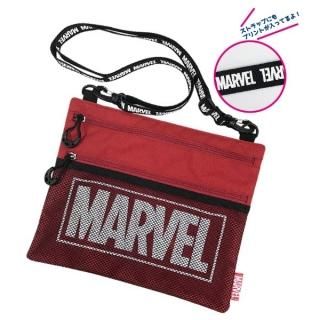 マーベル ウエストバッグ スクエア レッド ウエストポーチ グッズ  (MCOR)(MCD)