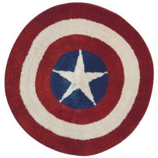 MARVEL キャプテンアメリカ シールド ラグマット グッズ MARVEL キャプテンアメリカ シールド ラグマット グッズ