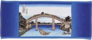 葛飾北斎 深川万年橋下 フェイスタオル(MCD)