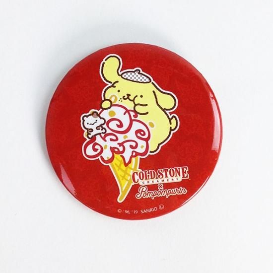 【国内正規品】 コールドストーン＆ポムポムプリン 缶バッジ アイスクリーム(MCD ピンズ・ピンバッジ・缶バッジ