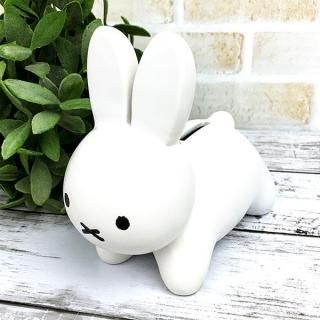 ミッフィー こうさぎバンク 小 貯金箱 バンク インテリア 白 グッズ (MCOR)