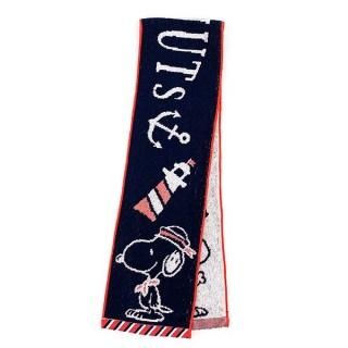 スヌーピー マフラータオル マリンＮＶ スヌーピー タオル スポーツタオル  紺 グッズ