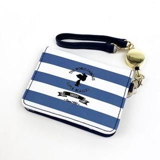 SNOOPY スヌーピー リール付きオープンパスケース スーパービーグル グッズ  (MCOR)