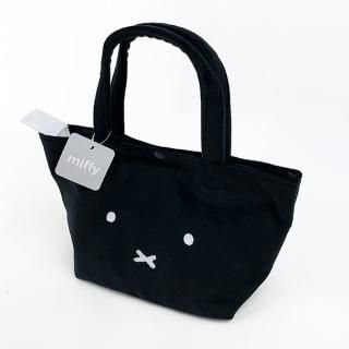 ミッフィー もこもこ2wayバッグmiffy BK 保冷バッグ ランチバッグ ブラック グッズ (MCOR)