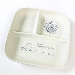 スヌーピー スクエアワンプレート L スヌーピー 食器 メラミン食器 ランチ 木目調 SNOOPY 白 グッズ 日本製  (MCOR)