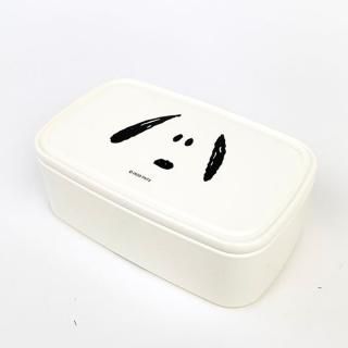 スヌーピー SNOOPY パックランチL フェイススヌーピー お弁当箱 ランチパック  白 グッズ(MCD)