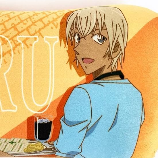 クッションカバー・ピローケース(キャラクター)　安室透/犯沢さん Wキメ顔クッションカバー 「名探偵コナン ゼロの日常×犯人の犯沢さん」 週刊少年サンデーS 2018年10月号 Wスピンオフプレゼント 中古】クッションカバー・ピローケース(キャラクター) 安室透/犯