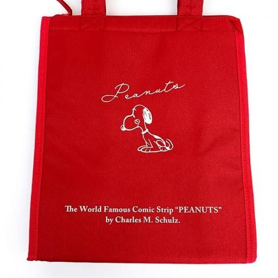 Snoopy スヌーピー ランチバックスクエアl Rd スヌーピー ランチバッグ 保冷バッグ 赤 グッズ Snoopy スヌーピー ランチバックスクエアl Rd スヌーピー ランチバッグ 保冷バッグ 赤 グッズ