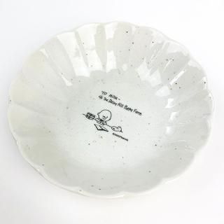 スヌーピー 輪花型 皿 M スヌーピー プレート ランチ  白 グッズ