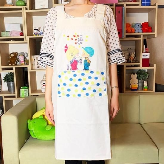 水森亜土 亜土ちゃん エプロン 二人 キッチン コスチューム ランチ
