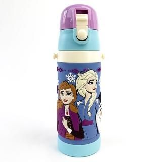 アナと雪の女王 アナ エルサ ３D R ロック付きワンプッシュダイレクトボトル  アナ雪 水筒 水色 グッズ