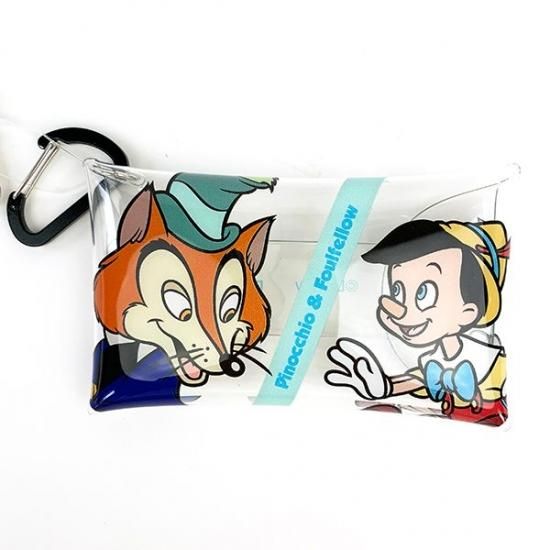 ディズニー ピノキオ&ファウルフェロー クリアマルチケース ディズニー ピノキオ&ファウルフェロー クリアマルチケース