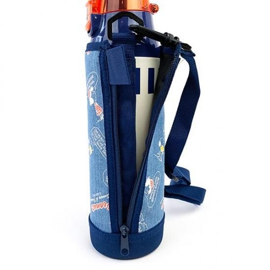 スヌーピー ダイレクトステンレスボトル ストライプ SN 青 グッズ