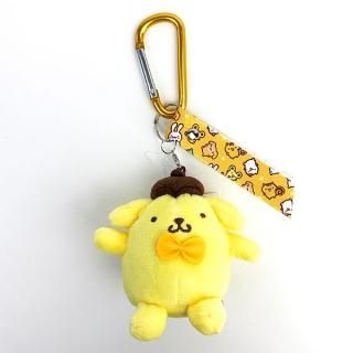 サンリオ ポムポムプリン ポムポムプリン カラビナマスコット サンリオ キーホルダー マスコット カラビナ ストラップ イエロー