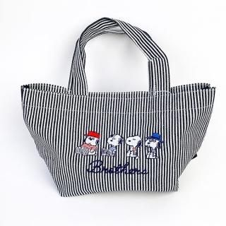 PEANUT ブラザーズ ミニトート ブラザーズ スヌーピー バッグ カバン グッズ オラフ スパイク アンディ ストライプ  (MCOR)
