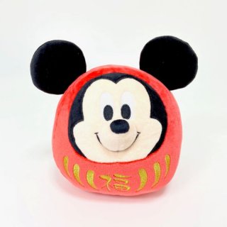 ディズニー ミッキー ミッキー ダルマ ぬいぐるみ ミッキー&ミニー ミッキーマウス 贈り物 Disney レッド
