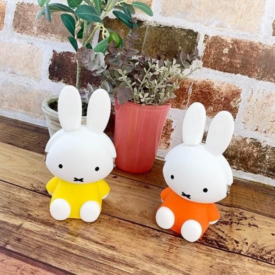 miffy ミッフィー 3D ポチ ミッフィー イエロー がま口 小物入れ