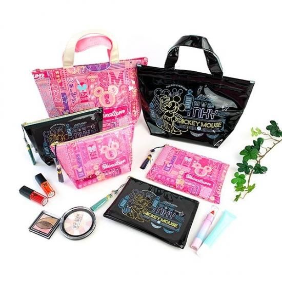 ディズニー ミッキー ミニトートバッグbl ネオン ミッキー Disney ネオンシリーズ バッグ グッズ ブルー Mcor
