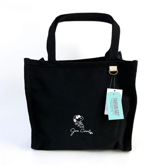 PEANUT スヌーピー サニーデートートバッグ ジョー・クール BK