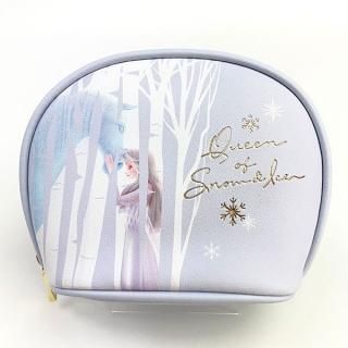 ディズニー エルサ ラウンドポーチ BL エルサ プリンセス アナと雪の女王 小物入れ ベビー 学生 Disney  ブルー  (MCOR)