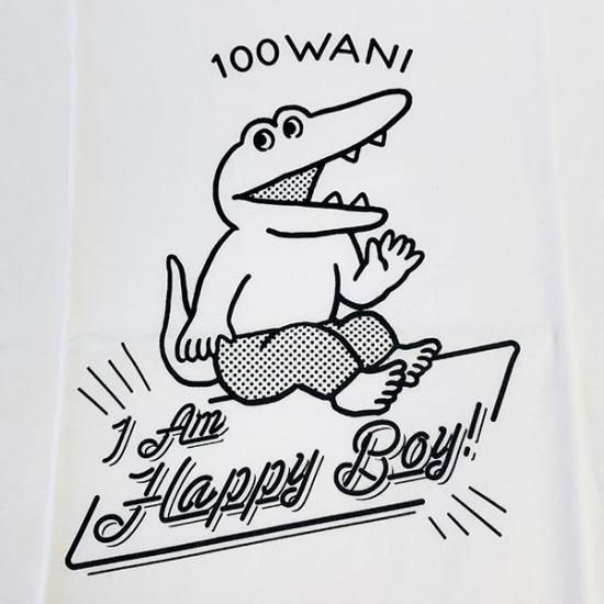 100日後に死ぬワニ TシャツM ハッピーボーイWH 100日後に死ぬ
