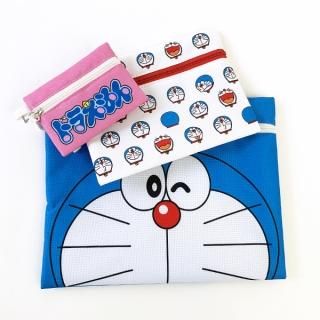 ドラえもん 3連ポーチ お顔 ドラえもん Doraemon ポーチ グッズ ブルー