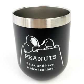 PEANUTS スヌーピー スヌーピー ステンレスタンブラー RELAX タンブラー コップ グッズ Disney ブラック