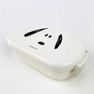 PEANUTS スヌーピー レクタングルランチ フェイス スヌーピー ランチ グッズ ホワイト