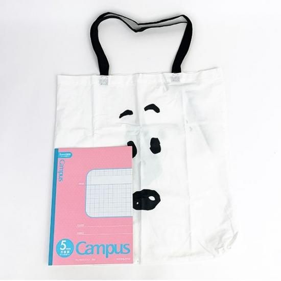 スヌーピー PEANUTS エコバッグ フェイスアップ スヌーピー バッグ