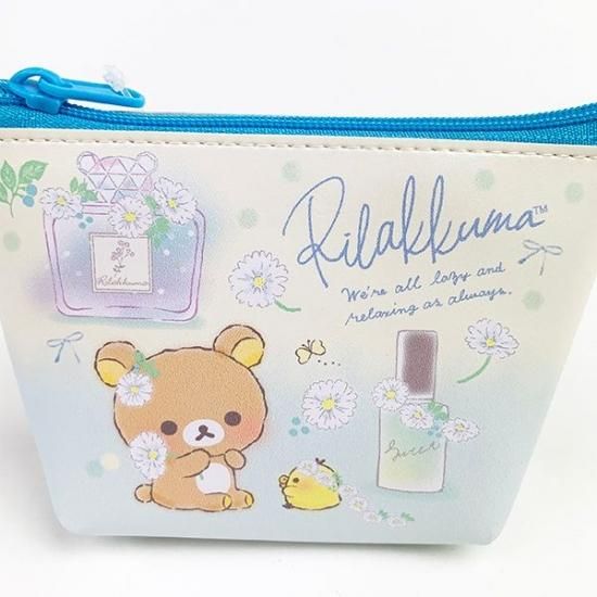 SAN-X リラックマ リラックマ 船形ミニポーチ ポーチ 小物入れ ブルー