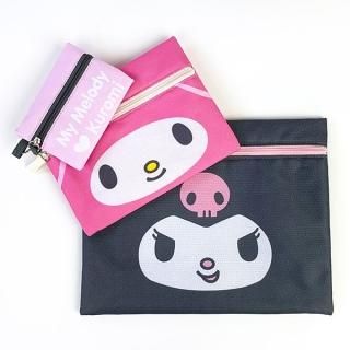 サンリオ クロミ サンリオキャラクターズ 3連ポーチ マイメロディ クロミ ポーチ 3連 ケース パスケース バッグ 財布 ブラック グッズ