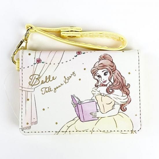 Disney プリンセス ディズニー 2つ折りパスケース ベル Girls Room カードケース 通勤 通学 イエロー グッズ Mcor