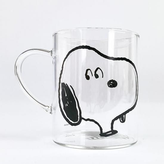 Peanuts スヌーピー 耐熱ガラスマグ フェイス スヌーピー コップ 食器 グラス タンブラー グッズ 日本製 Peanuts スヌーピー 耐熱ガラスマグ フェイス スヌーピー コップ 食器 グラス タンブラー グッズ 日本製