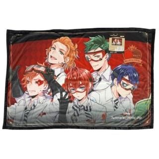 ディズニー ハーツラビュル ツイステッドワンダーランド 「ドーミトリーHE」実験服 ひざ掛け 防寒 ブランケット Disney レッド(MCD)