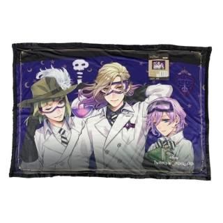ディズニー ポムフィオーレ ツイステッドワンダーランド 「ドーミトリーHE」実験服 ひざ掛け 防寒 ブランケット Disney ブルー(MCD)