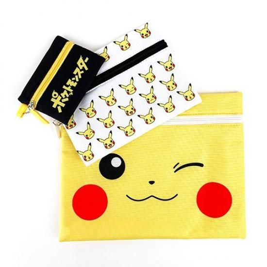 ポケモン ピカチュウ ポケットモンスター 3連ポーチ ポケモン ポーチ 3連 ケース バッグ 財布 イエロー グッズ ポケモン ピカチュウ ポケットモンスター 3連ポーチ ポケモン ポーチ 3連 ケース バッグ 財布 イエロー グッズ