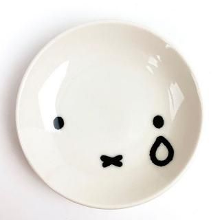 会員様限定50％OFF対象商品！ miffy ミッフィー シンプルフェイス ミニプレート クライ 醤油皿 小皿 プレート お顔 ホワイト グッズ 日本製(MCD)