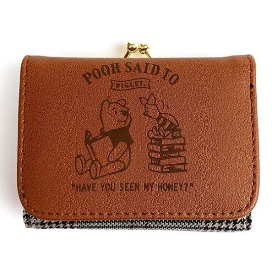 くまのプーさん プー Disney コンパクト財布 プーさん コンパクト 財布 コインケース 小銭入れ ベージュ グッズ Mcor