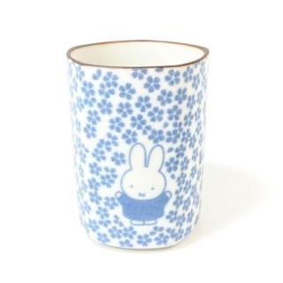 miffy ミッフィー ミッフィー和小紋 五画湯呑 さくら コップ 食器  ブルー グッズ 日本製(MCD)