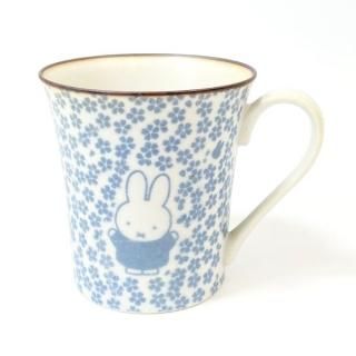 miffy ミッフィー ミッフィー和小紋 マグ さくら マグカップ コップ  ブルー グッズ 日本製(MCD)