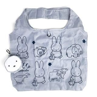 ミッフィー miffy 巾着付きエコバッグ GY バッグ グレー グッズ