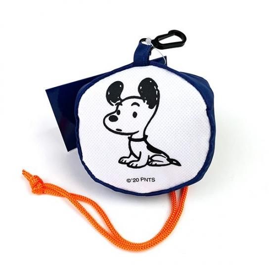 PEANUTS スヌーピー 巾着付きエコバッグ NV バッグ ネイビー グッズ