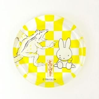 ミッフィー 鳥獣戯画 miffy×鳥獣戯画 市松・円 箸置き 食器 イエロー グッズ  (MCOR)