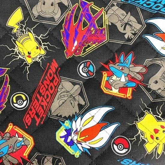 ポケットモンスター キルト シューズバッグ ポケモン 上履き入れ 入学 ベビー 入園 ブラック グッズ 日本製 ポケットモンスター キルト シューズバッグ ポケモン 上履き入れ 入学 ベビー 入園 ブラック グッズ 日本製