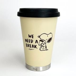 PEANUTS スヌーピー モバイルタンブラー アイボリー ランチ タンブラー アイボリー グッズ