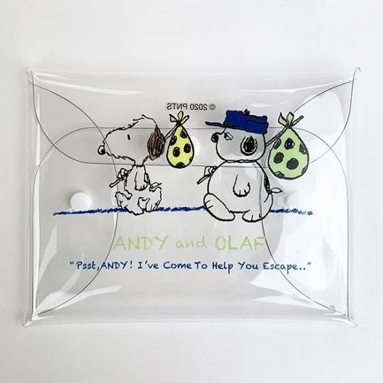 スヌーピー Andy And Olaf クリアマルチケース Ll トラベル マルチケース 抗菌 ケース ポーチ 小物入れ グッズ スヌーピー Andy And Olaf クリアマルチケース Ll トラベル マルチケース 抗菌 ケース ポーチ 小物入れ グッズ