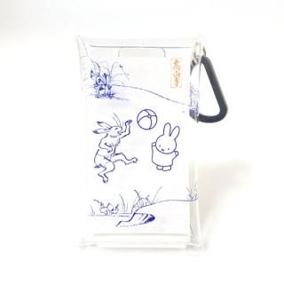 miffy ミッフィー クリアマルチケースS 鞠飛び Miffy×鳥獣戯画 マルチケース 小物入れ グッズ  (MCOR)(MCD)